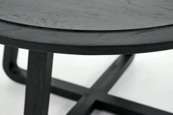 Flamant Livy, Table Basse, Ronde, Noir New