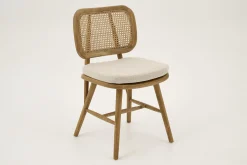 Flamant Lynn, Chaise, Chene, Roseau, Avec Coussin Online