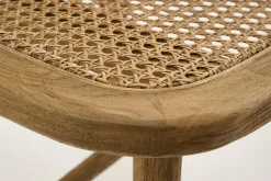 Flamant Lynn, Chaise, Chene, Roseau, Avec Coussin Online