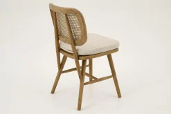 Flamant Lynn, Chaise, Chene, Roseau, Avec Coussin Online