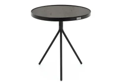 Flamant Madison, Table D'Appoint, Chene Et Metal, Ronde, 45 Cm, Marron Fonce Online