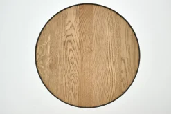 Flamant Madison, Table D'Appoint, Chene Et Metal, Ronde, 45 Cm, Marron Clair Sale