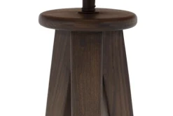 Flamant Maeve, Lampe De Table Avec Abat-Jour, Bois Et Raphia New