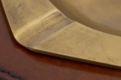 Flamant Manhattan, Cendrier, Cuir Marron Clearance