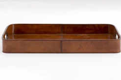 Flamant Manhattan, Plateau, Cuir Marron Best