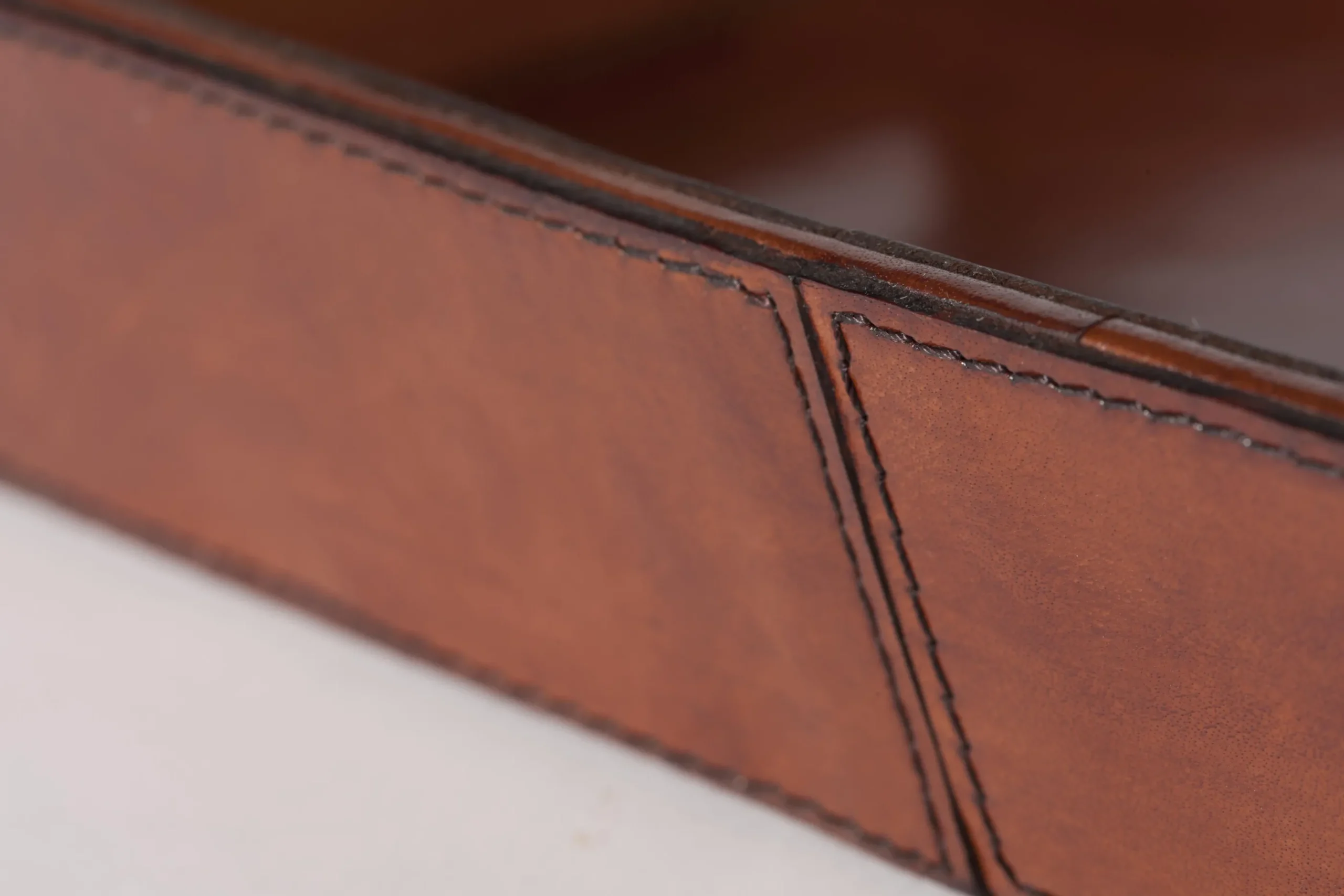 Flamant Manhattan, Plateau, Cuir Marron New