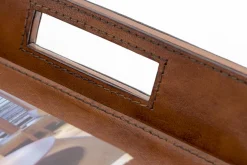 Flamant Manhattan, Plateau, Cuir Marron Sale