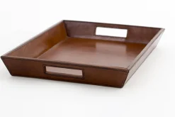 Flamant Manhattan, Plateau, Cuir Marron Sale