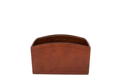 Flamant Manhattan, Porte Revues, Cuir Marron Outlet
