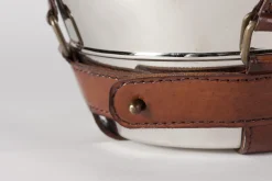 Flamant Manhattan, Refroidisseur A Vin, Poignee En Cuir Marron Hot