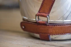 Flamant Manhattan, Refroidisseur A Vin, Poignee En Cuir Marron Hot