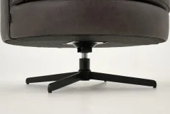 Flamant Marchetti, Fauteuil, Cuir Noir, Rotatif New