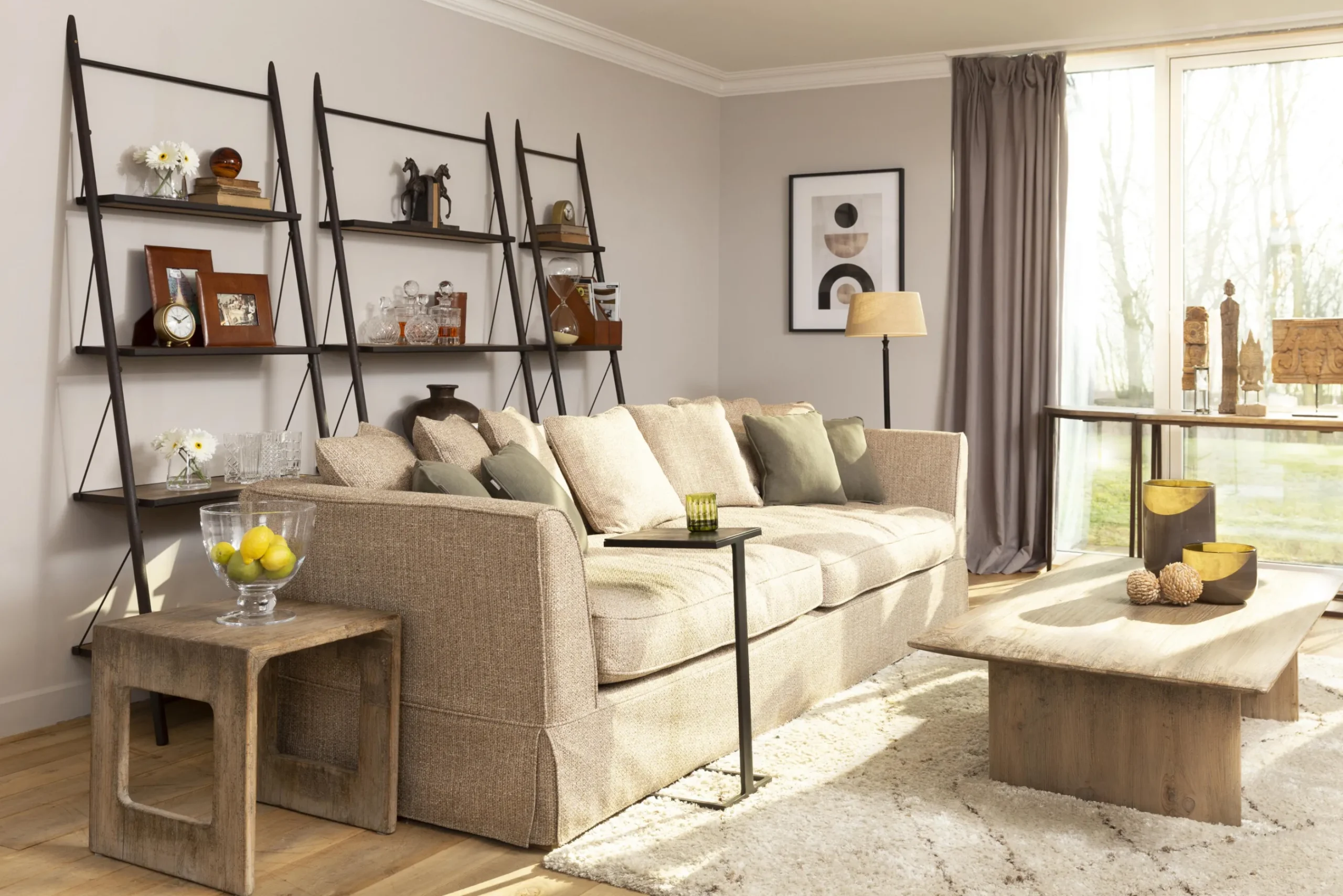 Flamant Marec, Etagere, Fer Et Sapin Recycle, L Hot