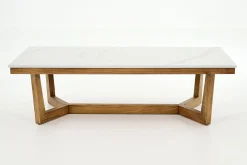 Flamant Marnix, Table Basse, Chene Et Pierre, 140X70 Best