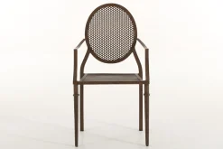 Flamant Mary, Fauteuil De Jardin, Finition Rouille, Metal Sale