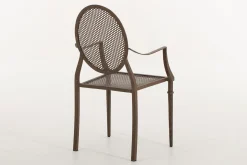 Flamant Mary, Fauteuil De Jardin, Finition Rouille, Metal Sale