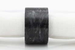 Flamant Maureen, Rond De Serviette, Marbre, Noir Hot