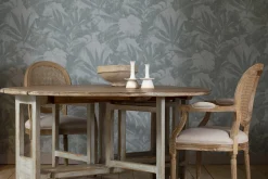 Flamant Medy, Chaise, Chene, Lin Naturel Discount