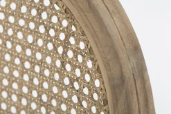 Flamant Medy, Chaise, Chene, Lin Naturel Discount