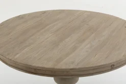 Flamant Milan, Table A Manger, Ronde, Bois Recycle, 120 Cm, Modele 2 Hot