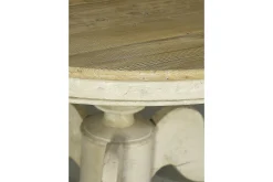 Flamant Milan, Table A Manger, Ronde, Bois Recycle, 140 Cm, Modele 1 New