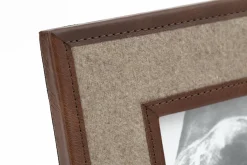 Flamant Milburn, Cadre Photo, Laine Et Cuir, 15X20 Best