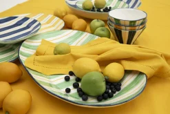 Flamant Nanna, Assiette De Service, Vert, Ovale Sale