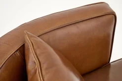 Flamant Nelia, Fauteuil, Cuir Cognoac, Rotatif