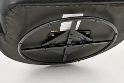 Flamant Nelia, Fauteuil, Cuir Noir, Rotatif Outlet