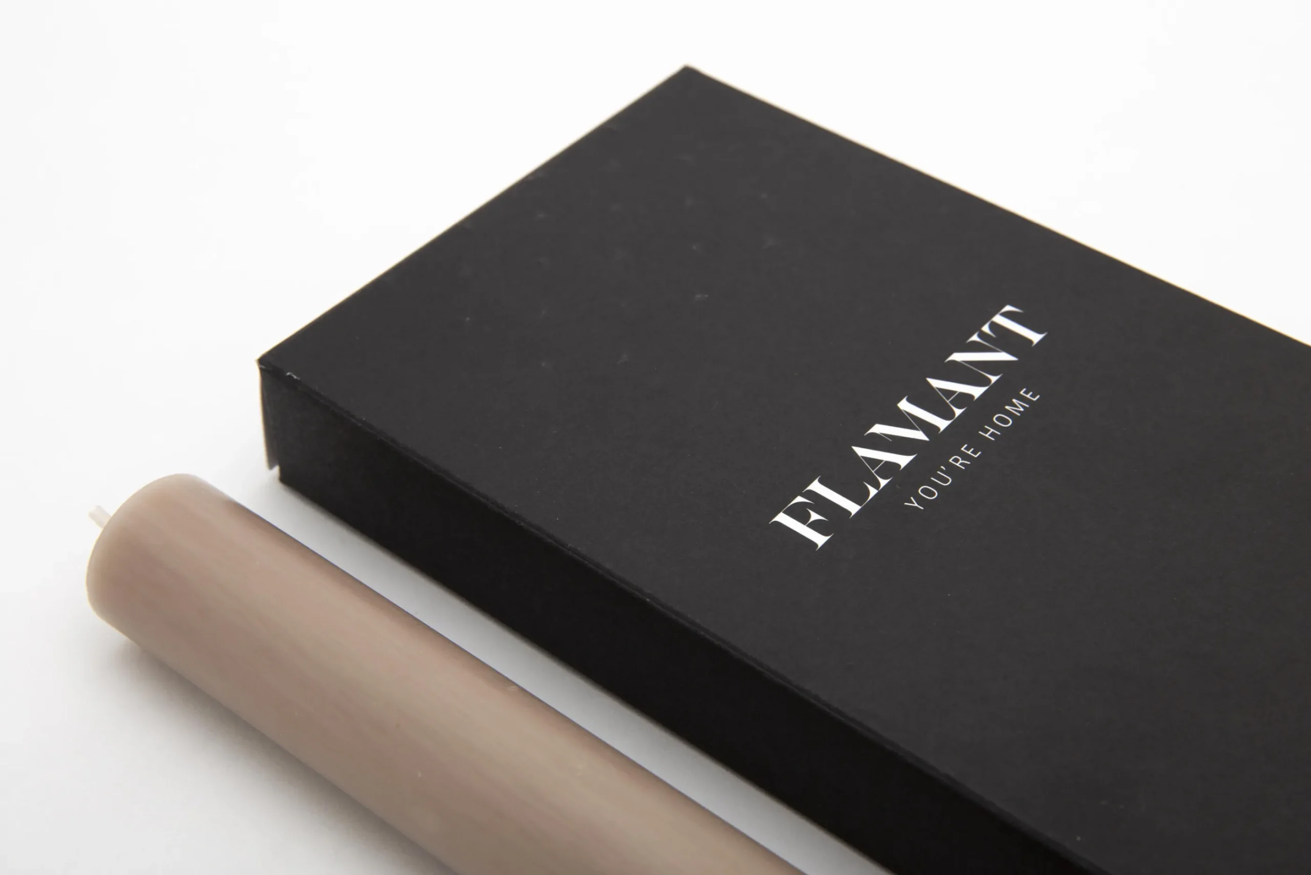 Flamant Nell, Bougie De Table, Couleur Lin, Lot De 4 New