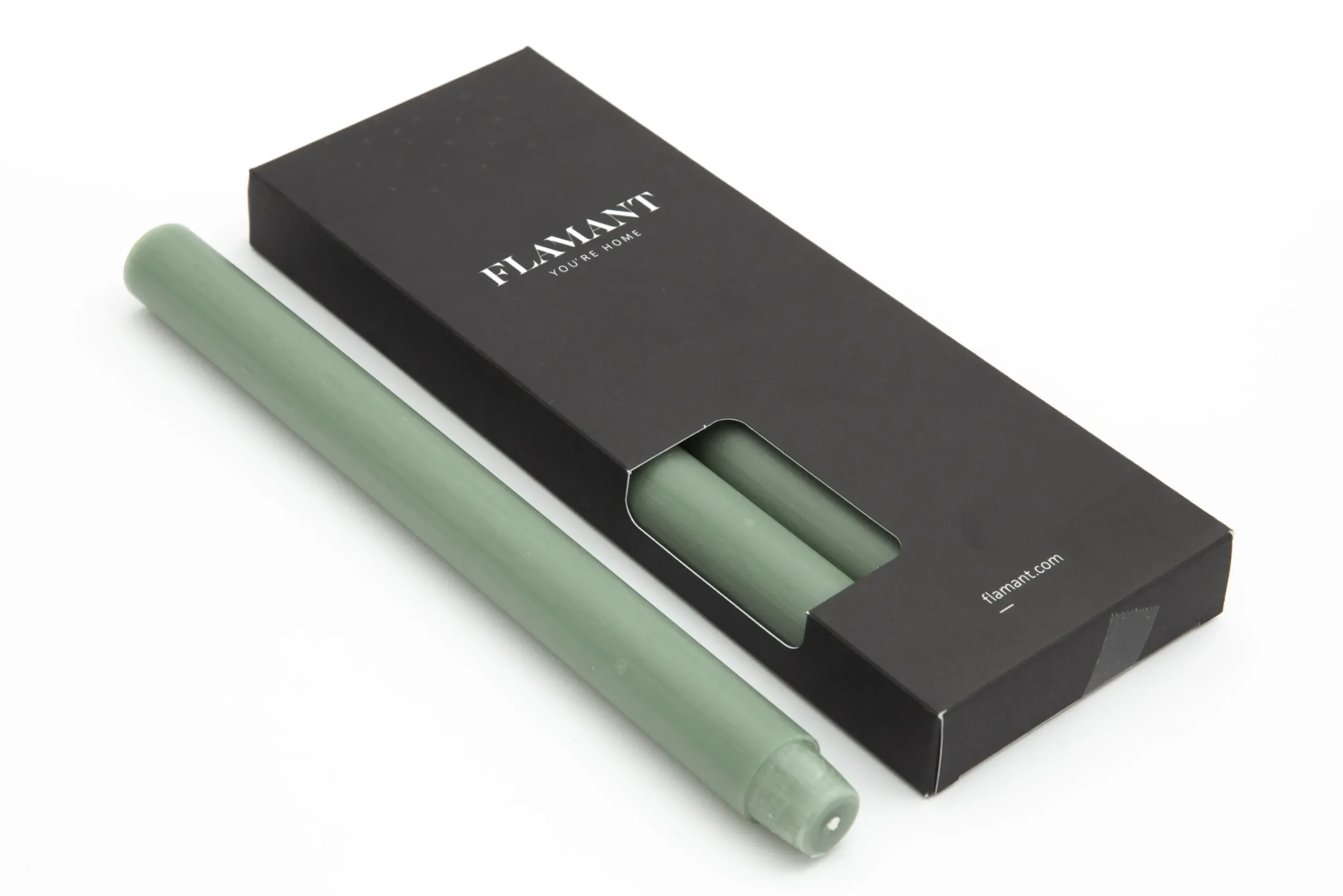 Flamant Nell, Bougie De Table, Couleur Vert Olive, Lot De 4 Hot