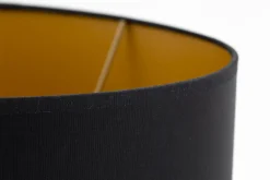 Flamant Ovale, Abat-Jour, Noir Et Or, Ovale, 35 Cm Online