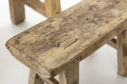 Flamant Paton, Tabouret, Bois Recycle