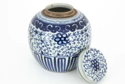 Flamant Redding, Potiche, Bleu/Blanc Hot