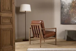 Flamant Roland, Lampadaire, Cuir Hot