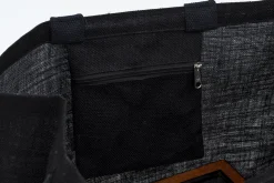 Flamant Sac , Sac Shopping, Jute, Noir Clearance