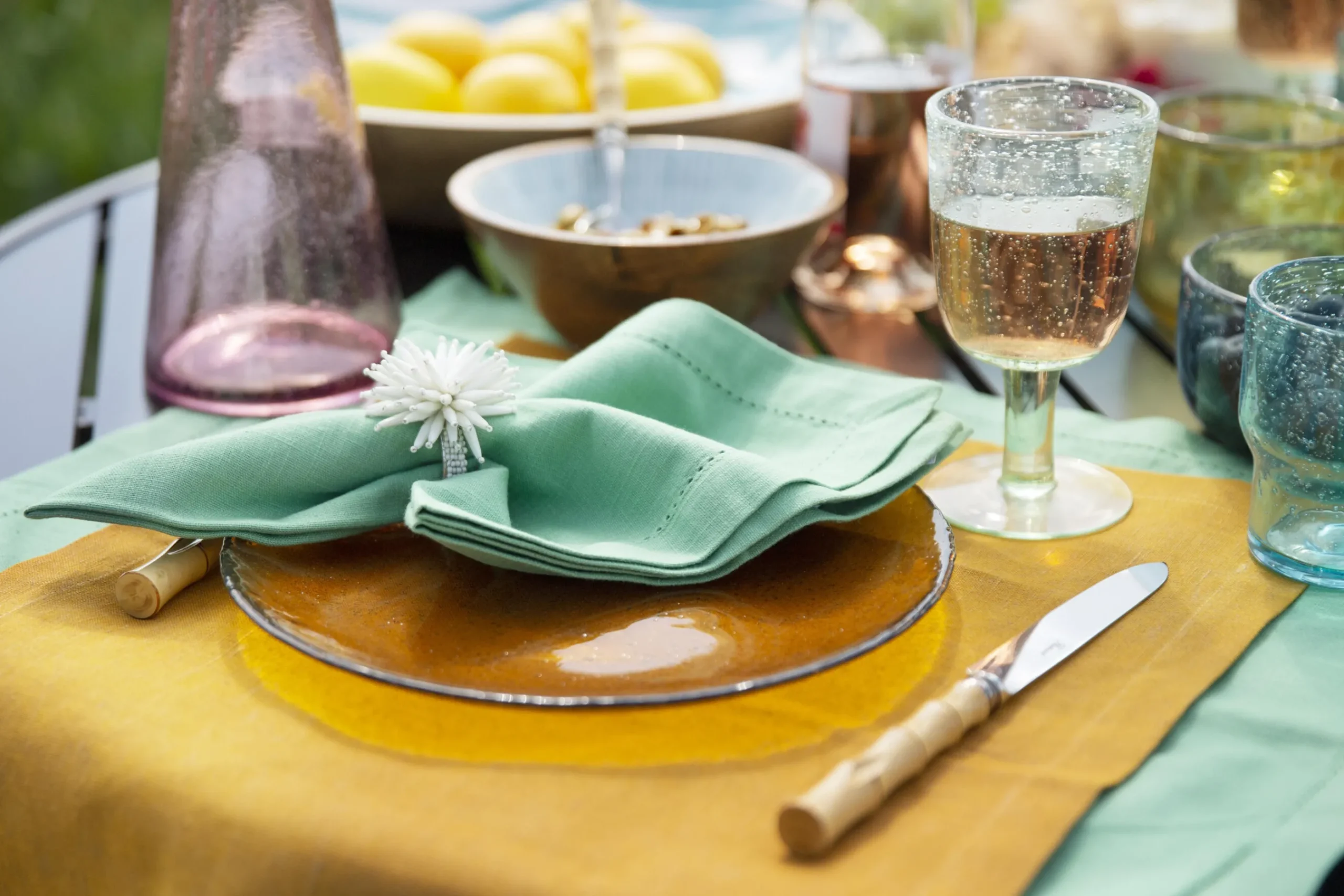 Flamant Samantha, Assiette, Ambre Clearance