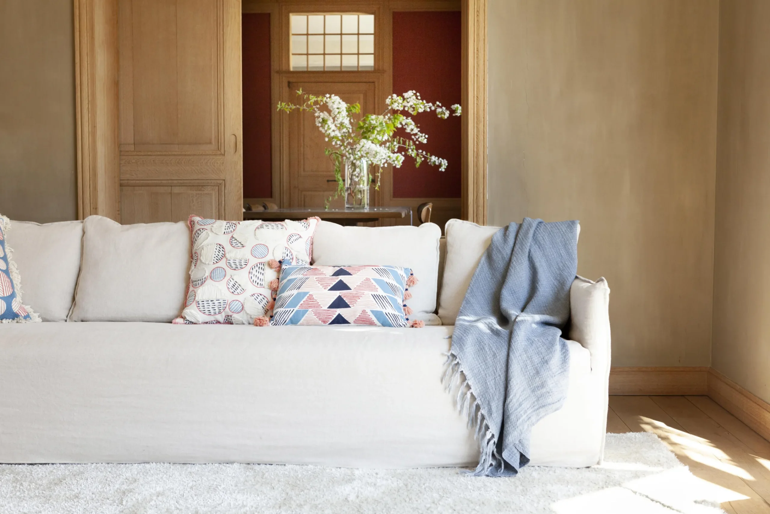 Flamant Sandrine, Canape, 300Cm, 5 Coussins Hot