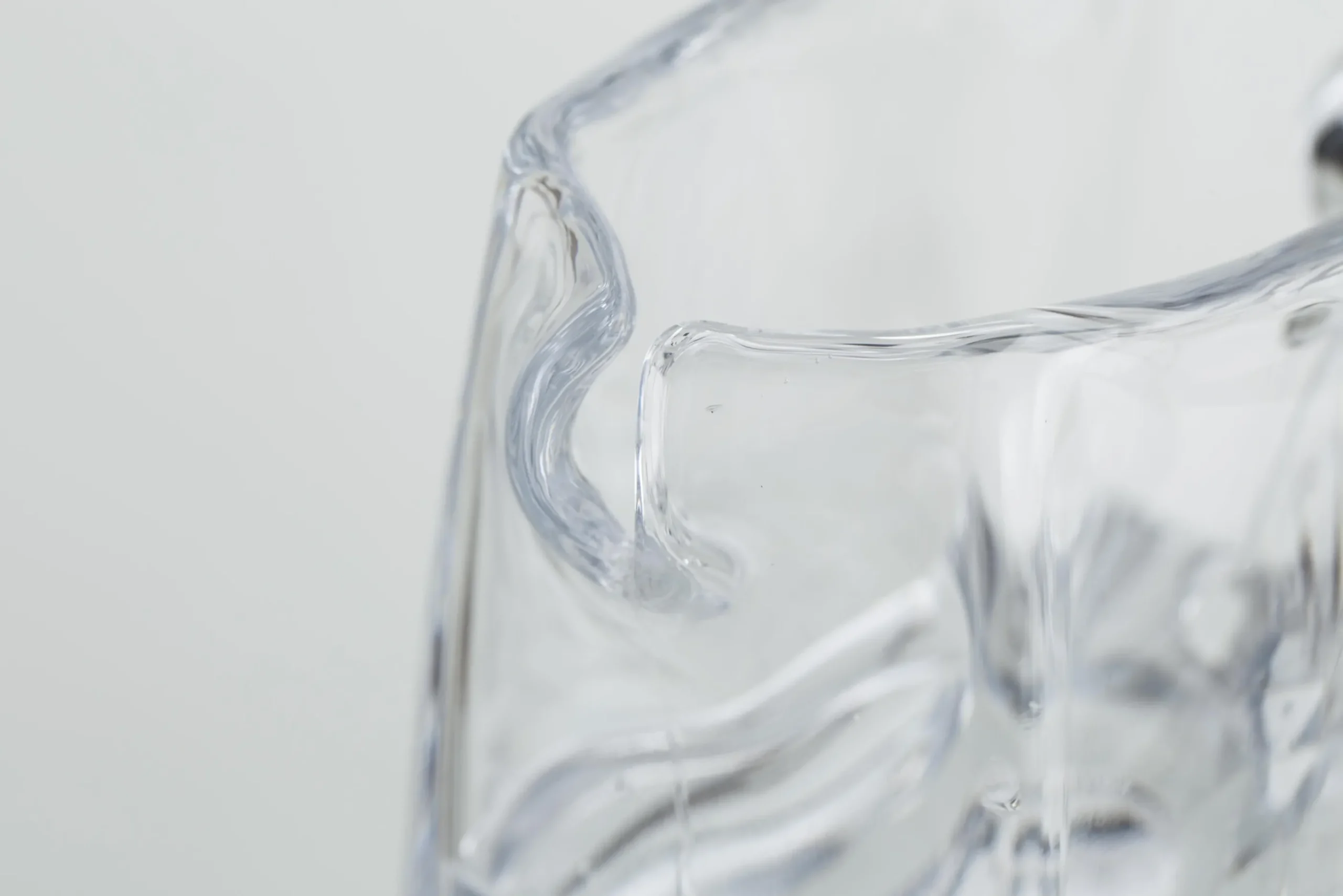 Flamant Senne, Pichet, Verre Souffle Bouche Sale