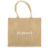 Flamant Shopper , Sac Shopping, Jute, Naturel