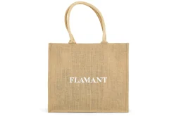 Flamant Shopper , Sac Shopping, Jute, Naturel