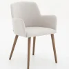 Flamant Terni, Fauteuil, Lin Naturel New
