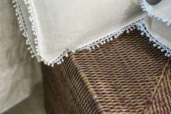 Flamant Togo, Panier, Avec Couvercle, Roseau