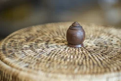 Flamant Togo, Poubelle, Avec Couvercle, Roseau New