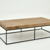 Flamant Urban, Table Basse, Chene Et Metal, Marron Clair Sale