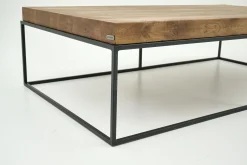 Flamant Urban, Table Basse, Chene Et Metal, Marron Clair Sale