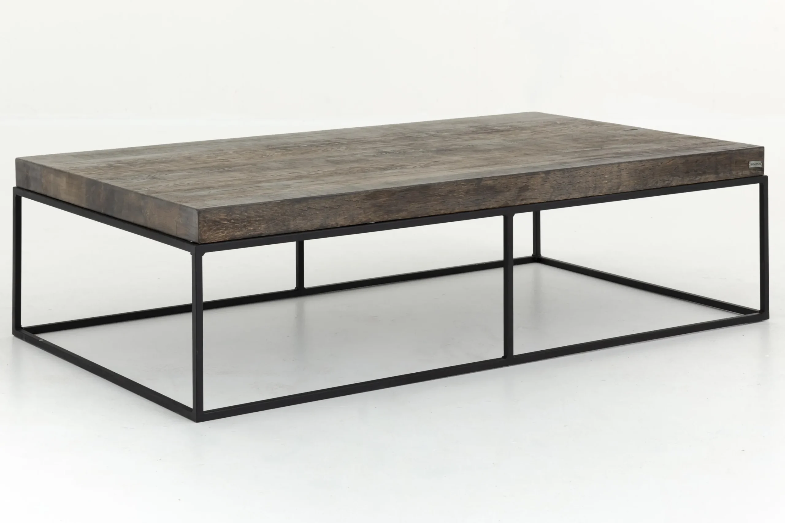 Flamant Urban, Table Basse, Chene Et Metal, Marron Fonce Outlet