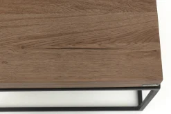 Flamant Urban, Table D'Appoint, Chene Et Metal, Marron Clair Discount