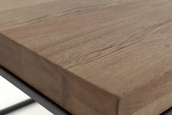 Flamant Urban, Table D'Appoint, Chene Et Metal, Marron Clair Discount