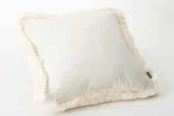 Flamant Veronica, Coussin, Fausse Fourrure Outlet